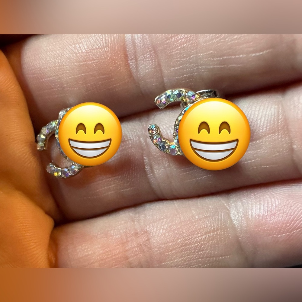 Cc Sparkling Crystal Earrings